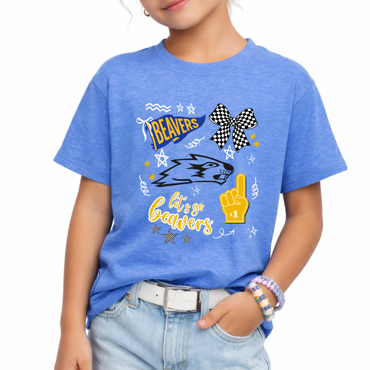 Wilton Youth Let’s Go Beavers Tee