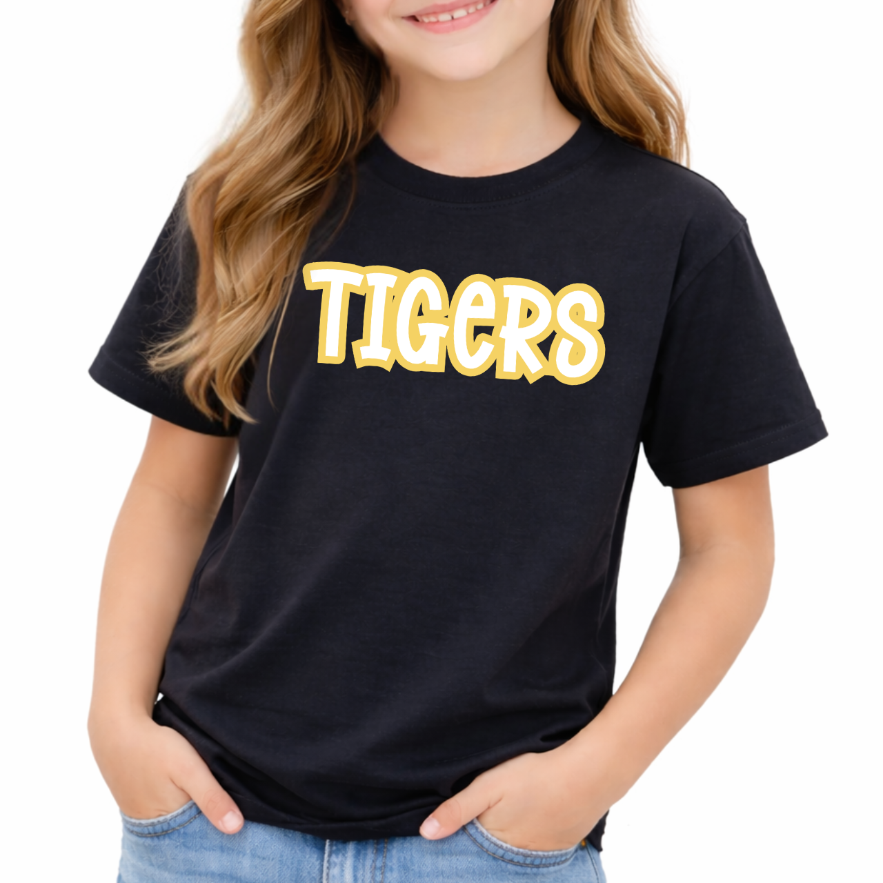 Tipton Tigers Bold Block Youth Tee