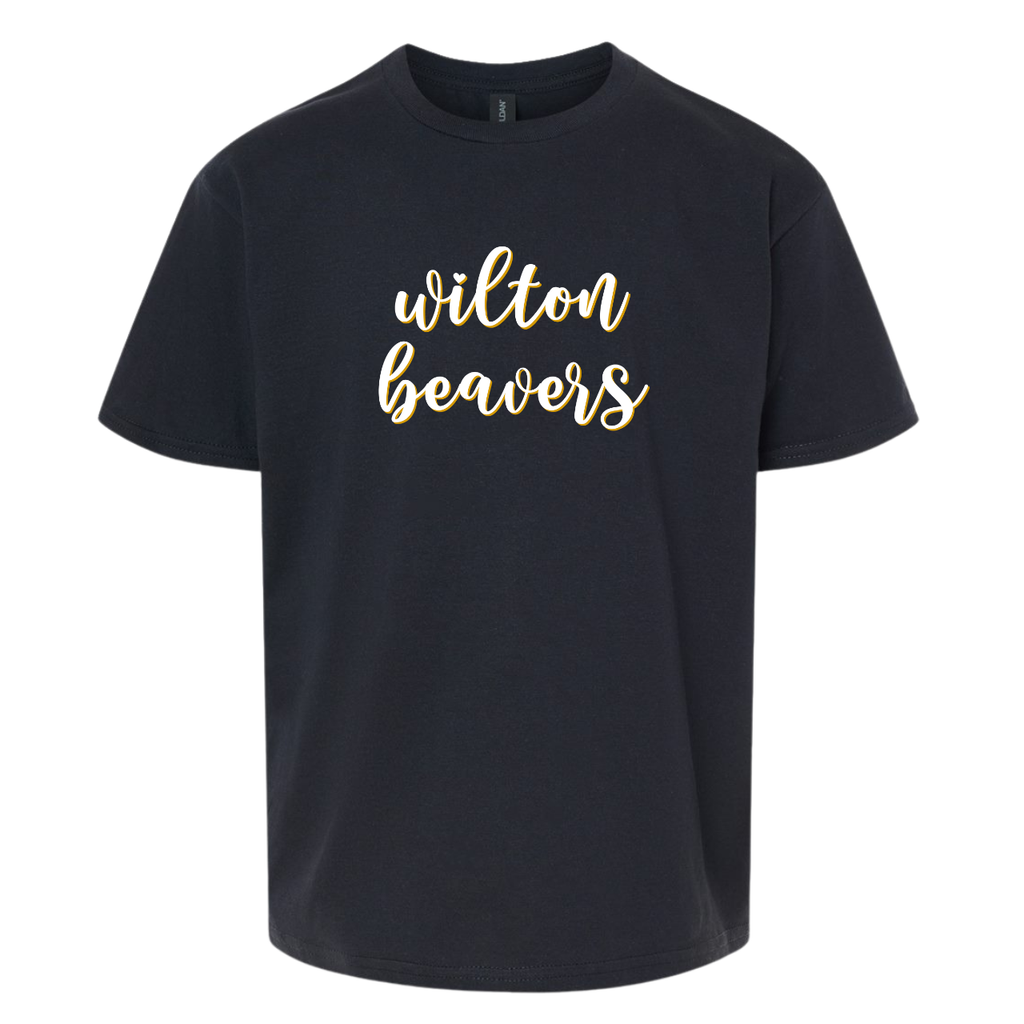 Wilton Youth Script Logo Tee