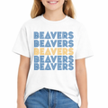 Wilton Youth Repeated Beavers Tee