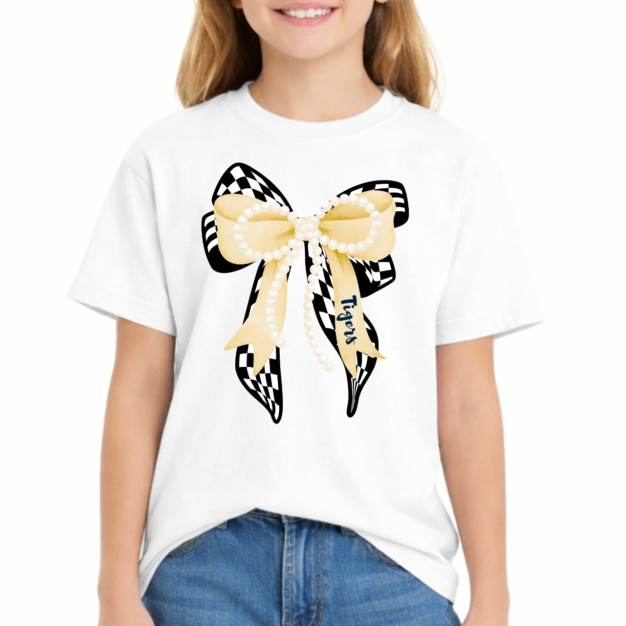Tipton Tigers Bow Graphic Youth Tee