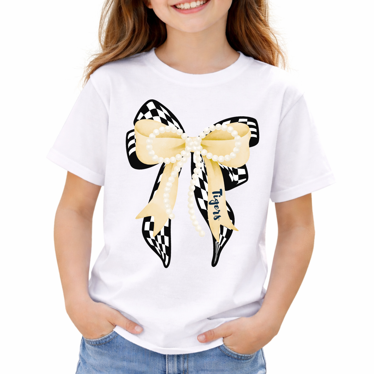 Tipton Tigers Bow Graphic Youth Tee