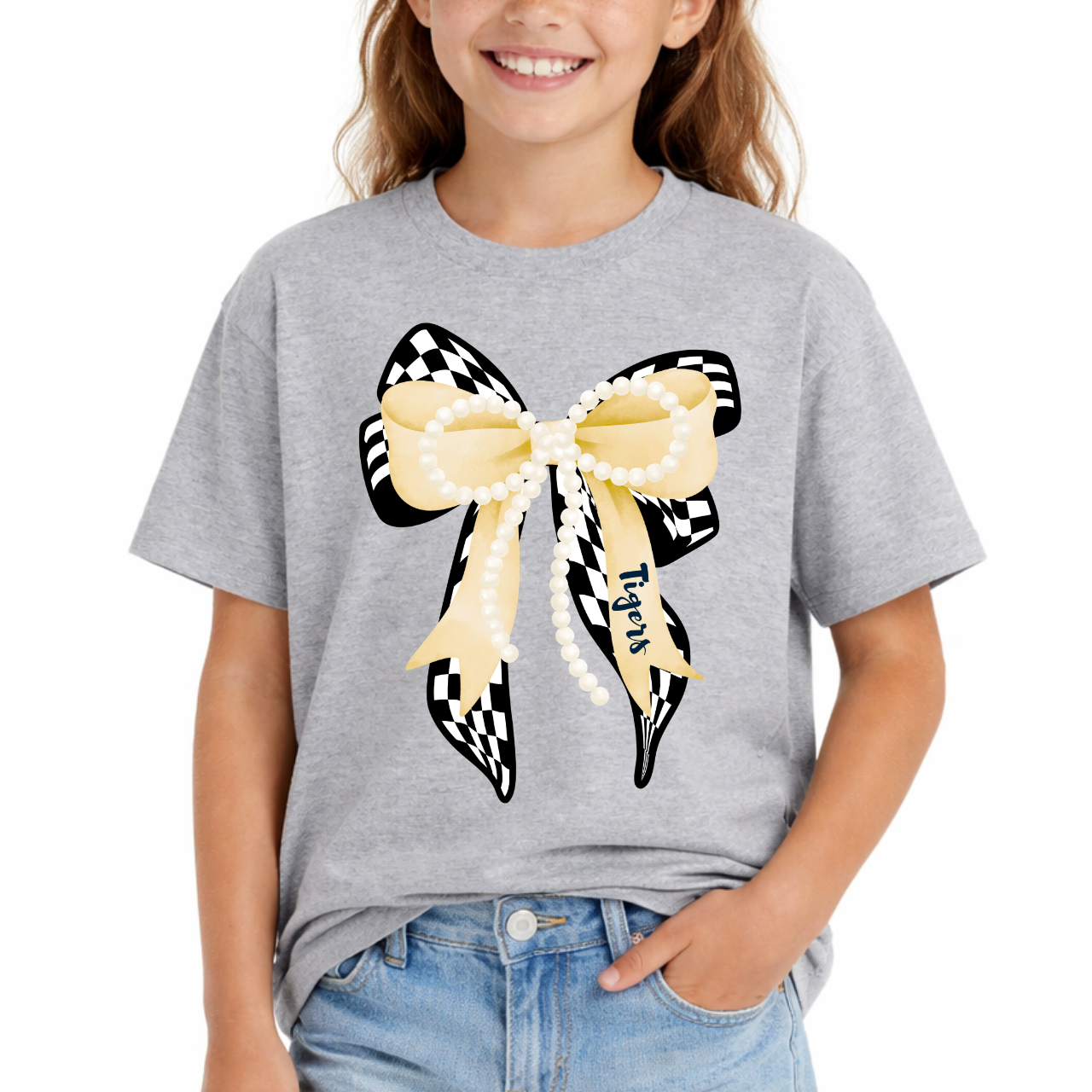 Tipton Tigers Bow Graphic Youth Tee