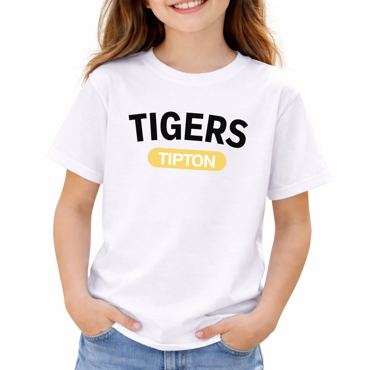 Tipton Tigers Modern Badge Youth Tee