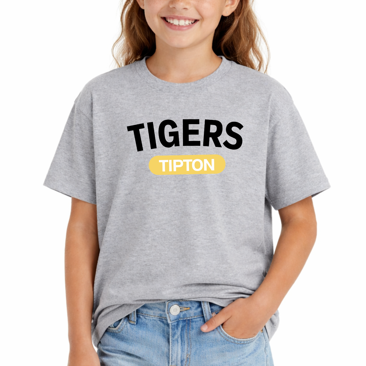 Tipton Tigers Modern Badge Youth Tee