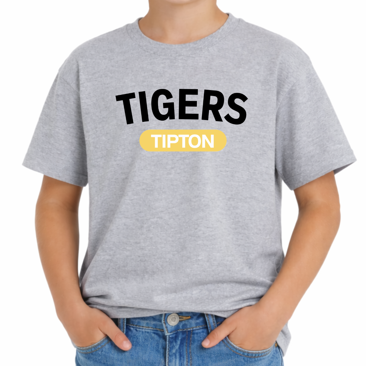 Tipton Tigers Modern Badge Youth Tee