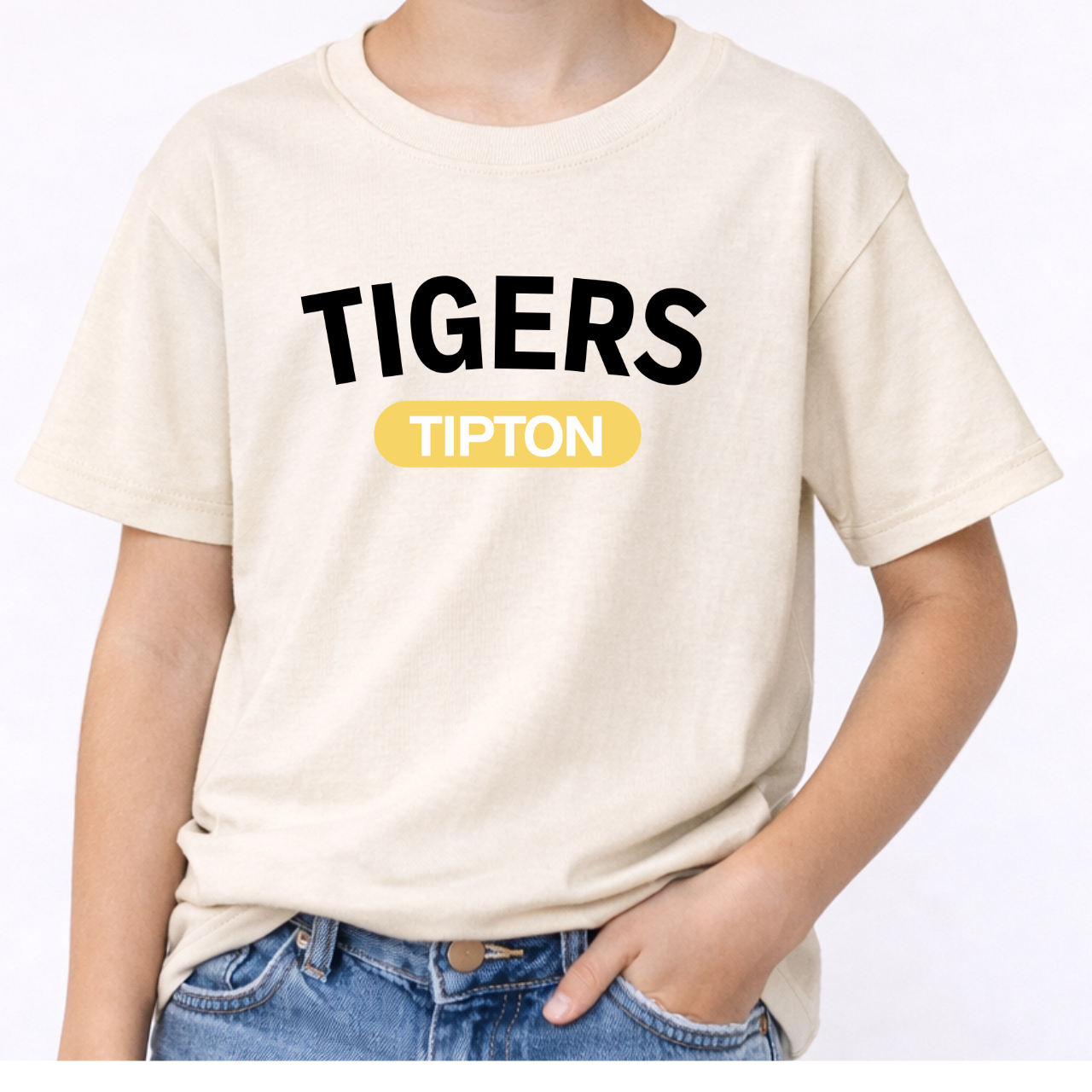 Tipton Tigers Modern Badge Youth Tee