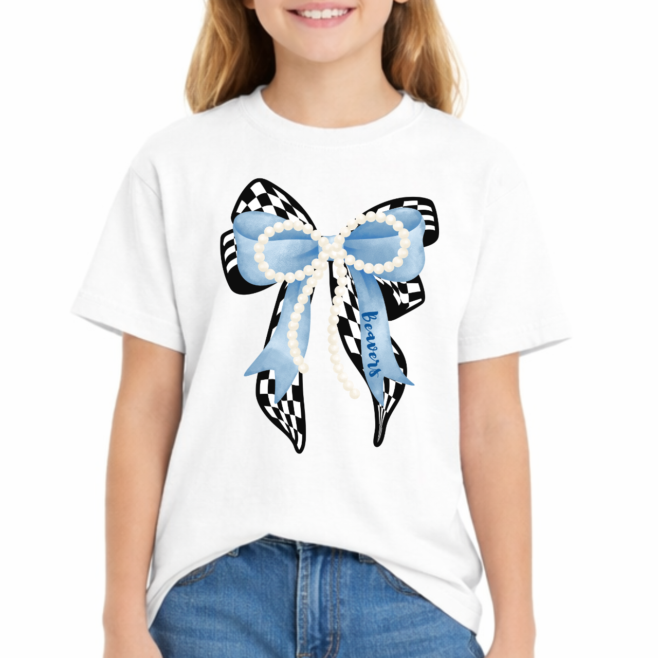 Wilton Youth Vintage Varsity Beavers Tee