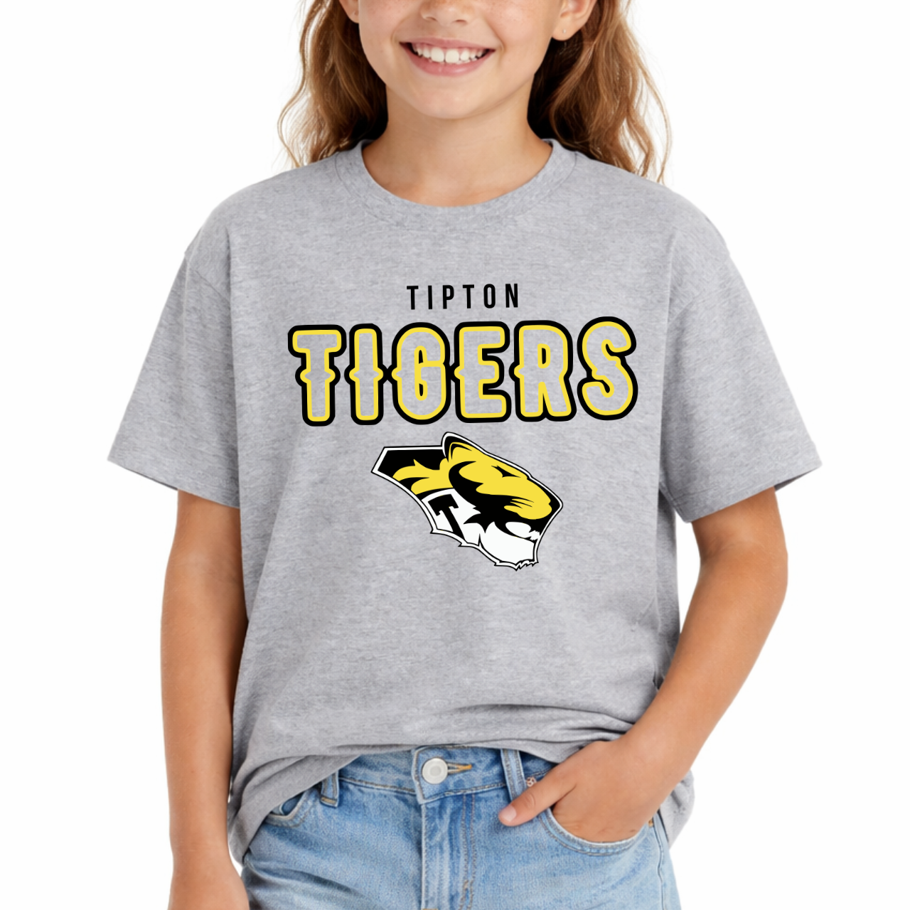 Tipton Tigers Mascot Spirit Youth Tee
