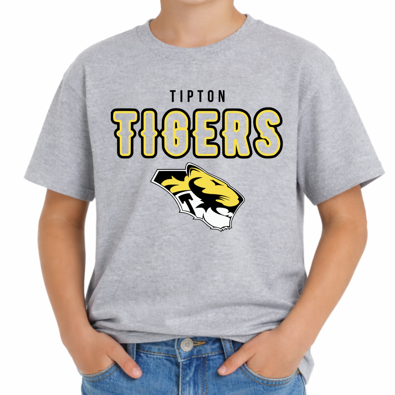 Tipton Tigers Mascot Spirit Youth Tee