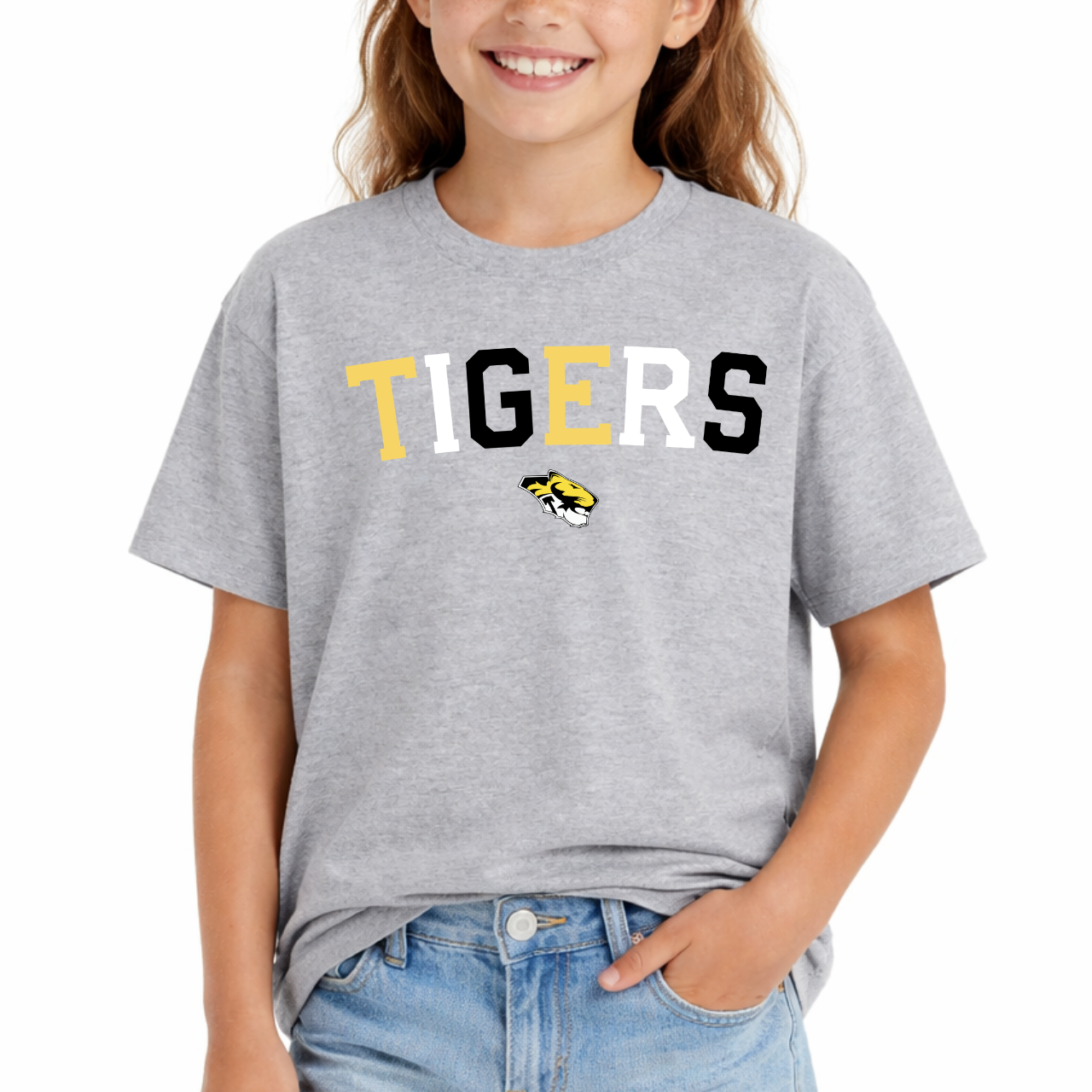 Tipton Tigers Color Block Youth Tee