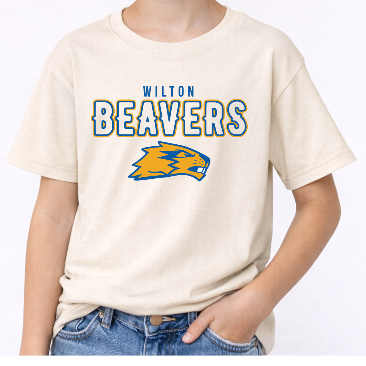 Wilton Youth Mascot Beavers Tee