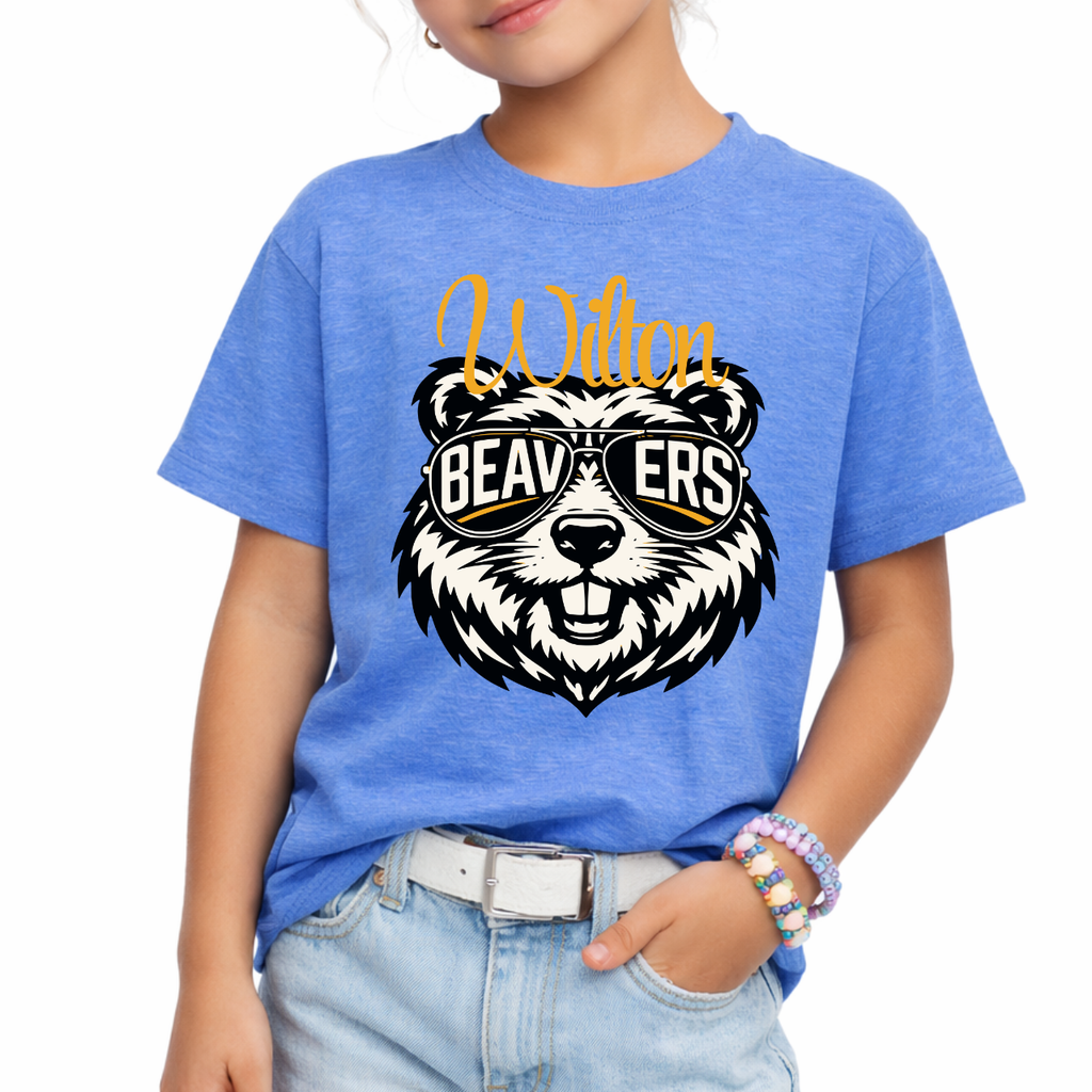 Wilton Youth Cool Mascot Beavers Tee