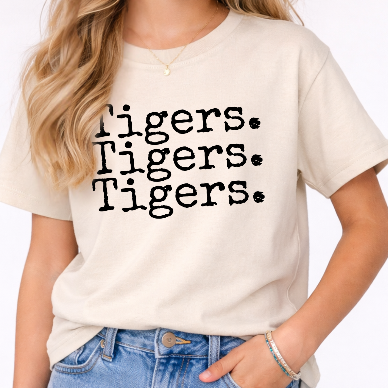 Tipton Tigers Repeat Script Youth Tee