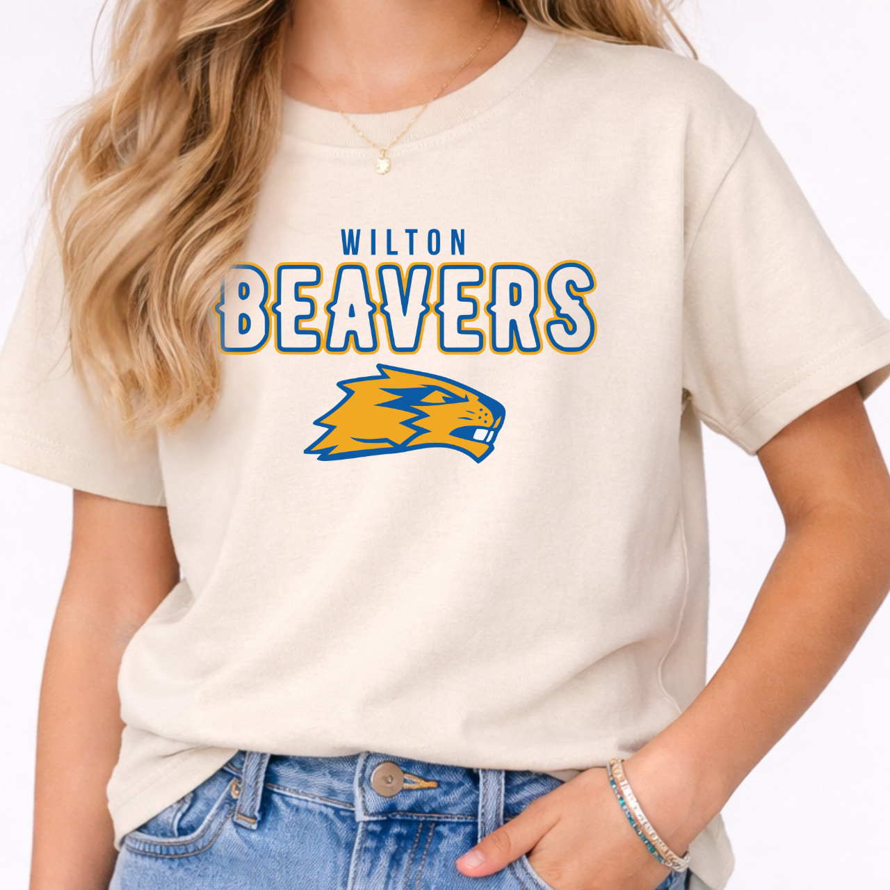 Wilton Youth Mascot Beavers Tee