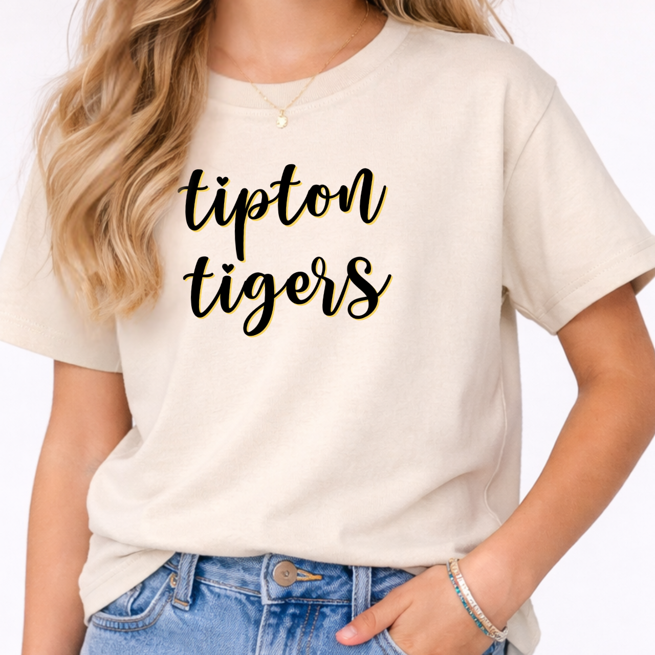 Tipton Tigers Script Classic Youth Tee