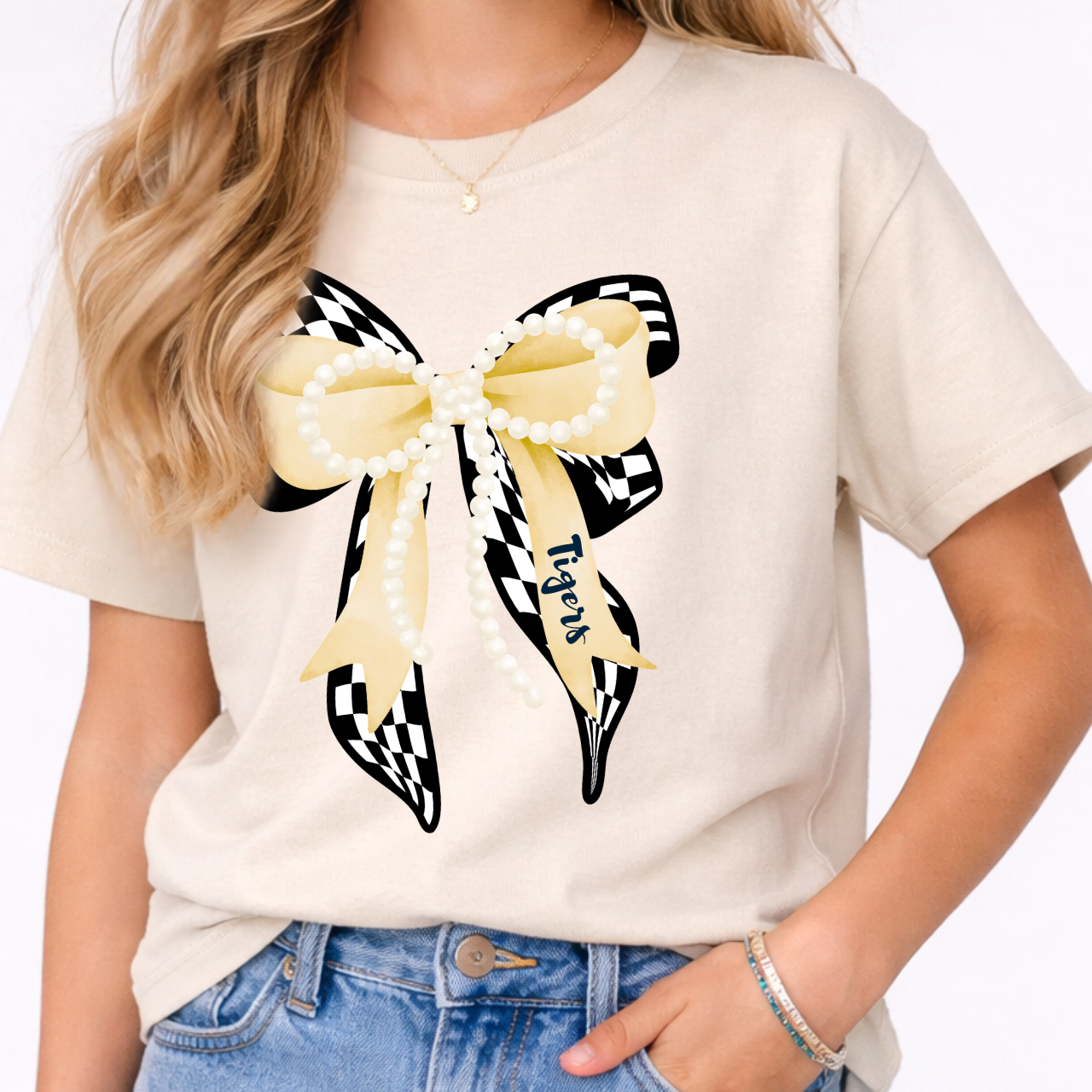 Tipton Tigers Bow Graphic Youth Tee