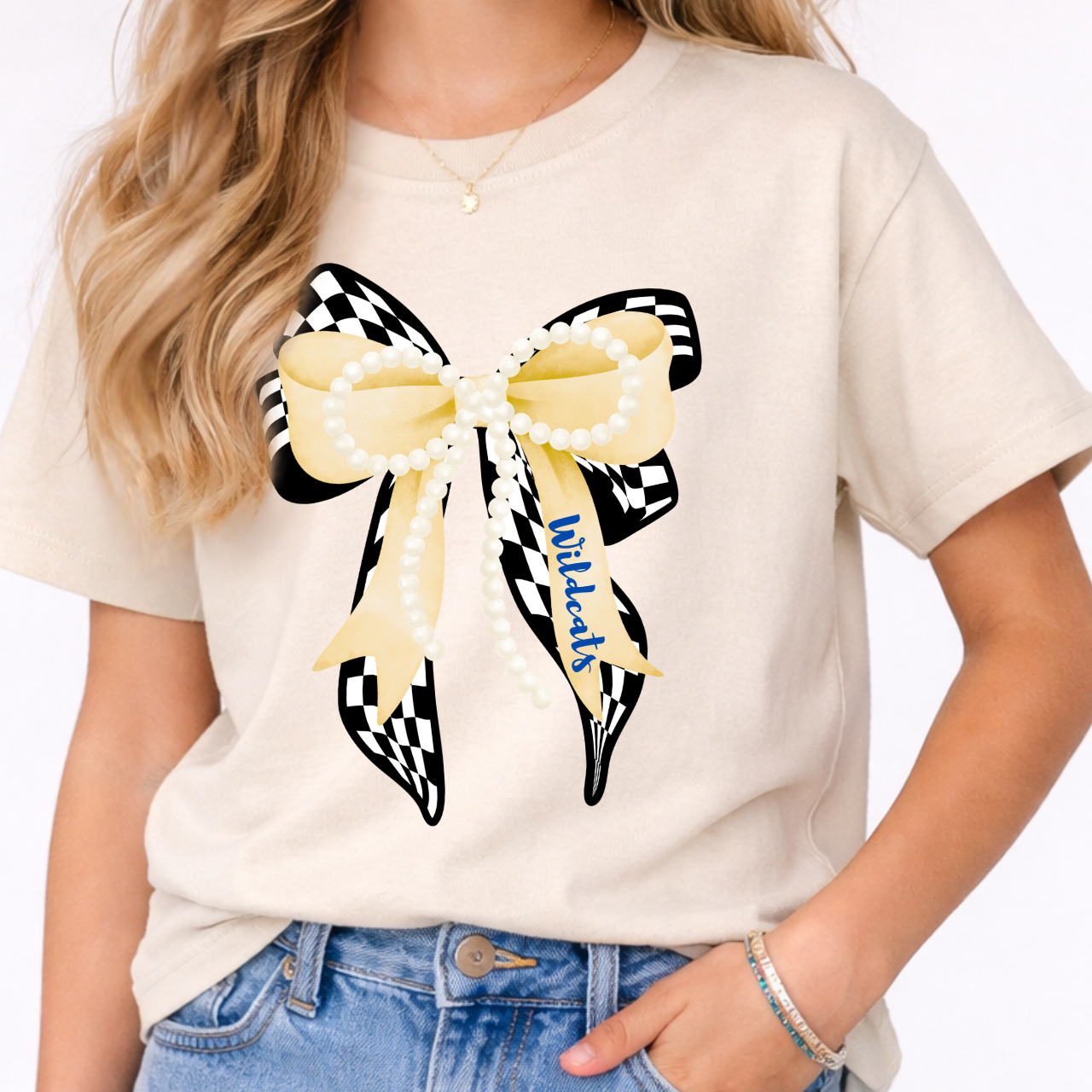 Durant Youth Wildcats Bow Tee