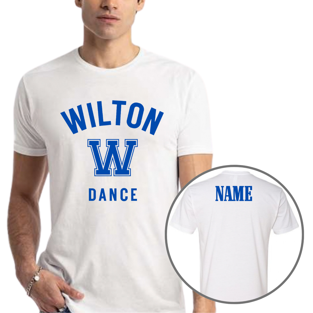 Wilton Dance collegiate cotton poly blend tee