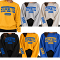 Wilton Stepperettes Dance unisex crewneck sweatshirts in gold, sport gray, sand, black, and royal blue