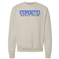 Shop the Wilton Stepperettes varsity dance team Champion Powerblend crewneck with a bold royal blue team design. Each purchase supports the fundraiser.