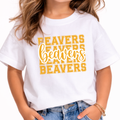 Wilton Beavers Repeat Script Youth Tee
