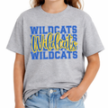 Durant Wildcats Repeat Script Youth Tee