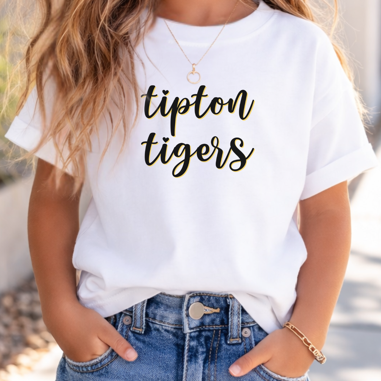 Tipton Tigers Script Youth Tee
