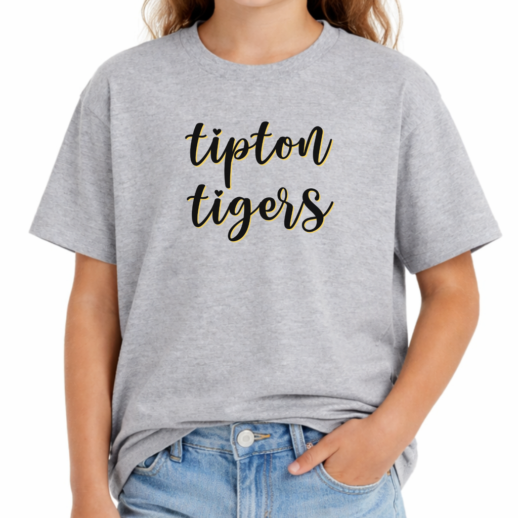 Tipton Tigers Script Youth Tee